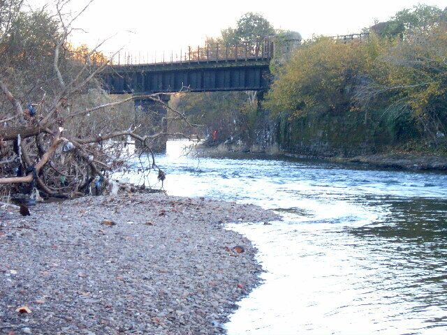 Disused railway bridge near Hailey Park. This bridge was built to provide a bypass loop from the former Radyr marshalling yard on to the Taff Valley Railway at Llandaff station