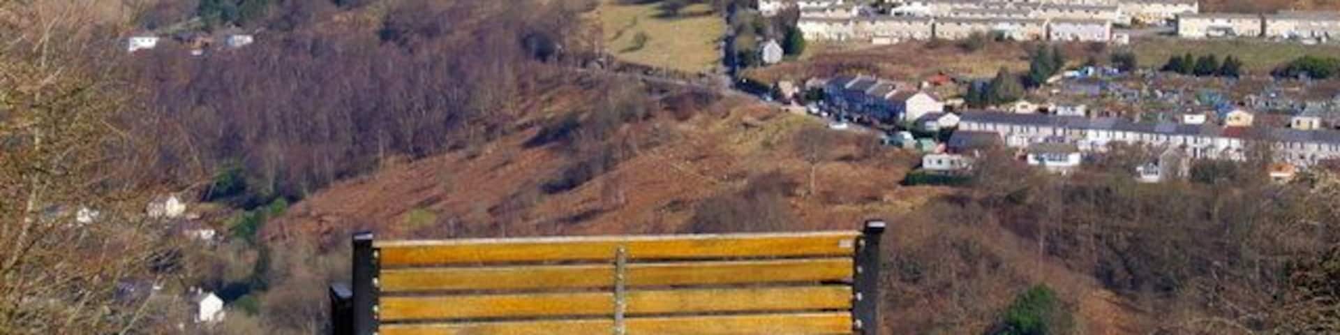 Bench overlooking Aberbeeg