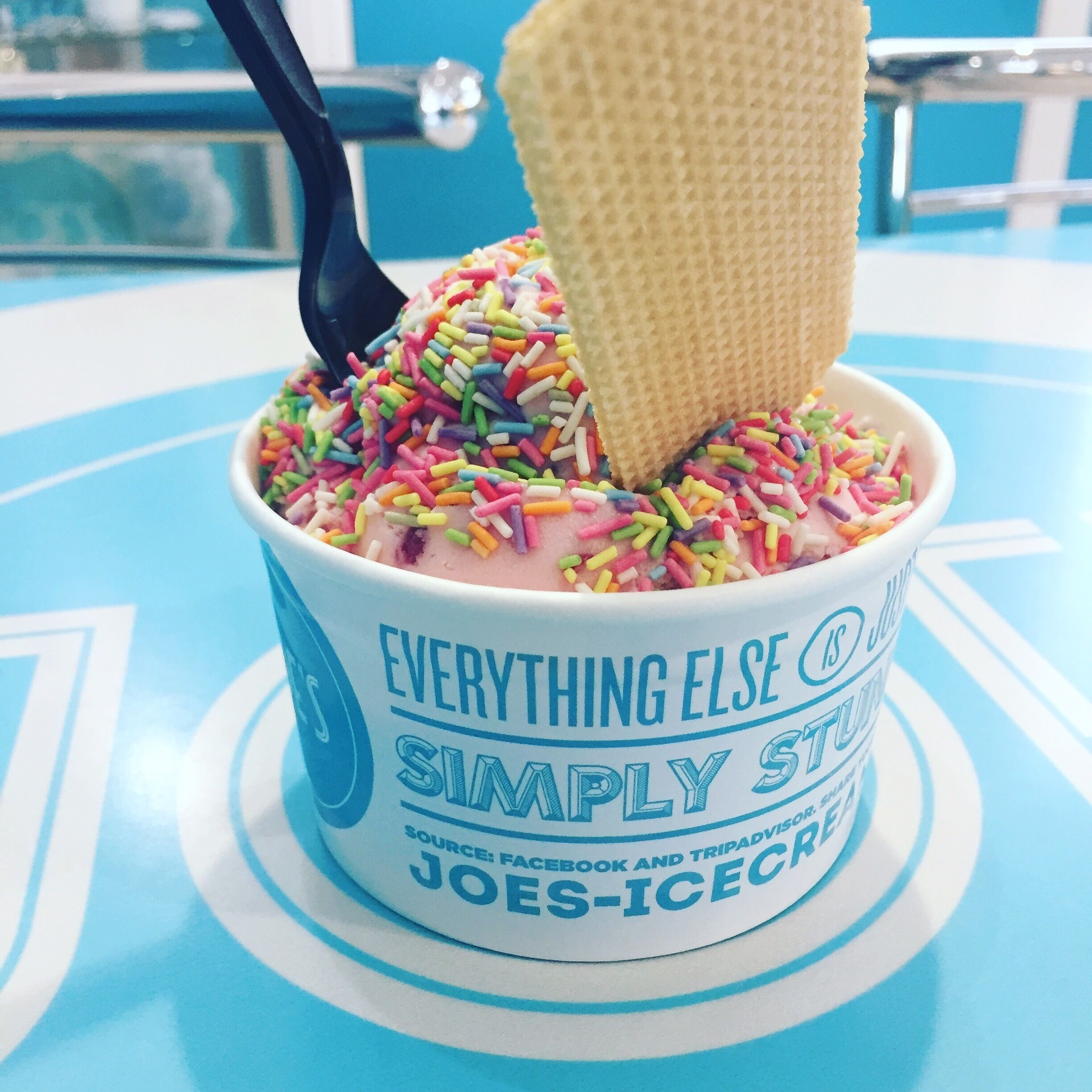 Joe's icecream is incredible and well worth a detour off the M4