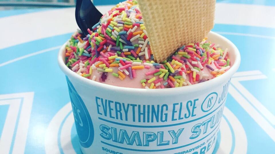 Joe's icecream is incredible and well worth a detour off the M4