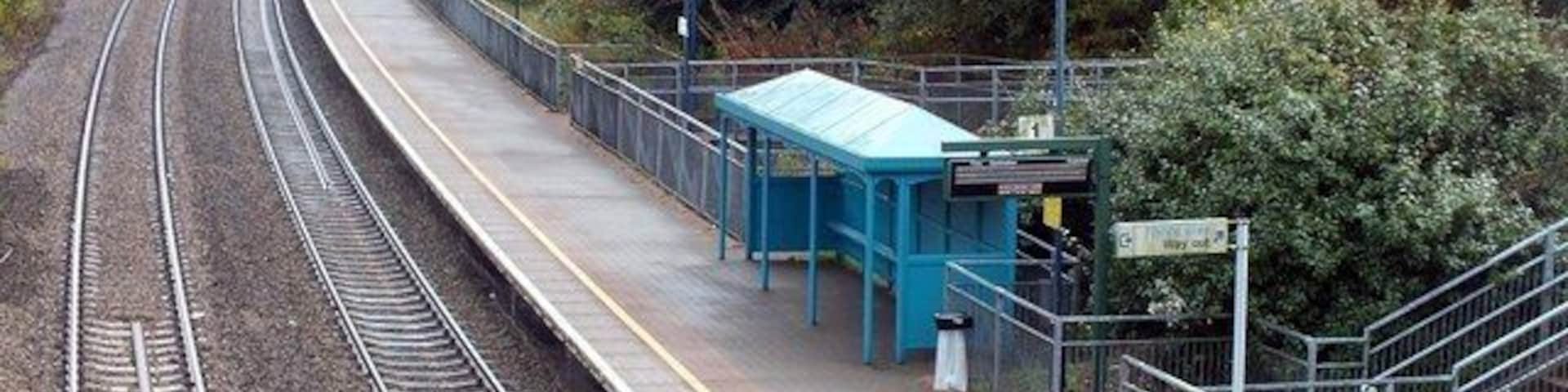 Llansamlet Station, Swansea, view to the east