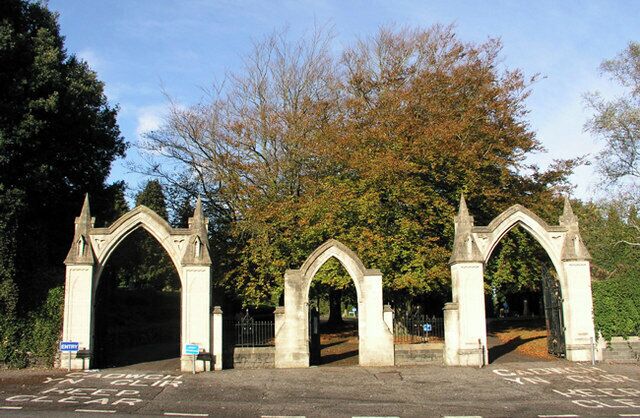 Western Cemetery, Ely, Cardiff The main gateways