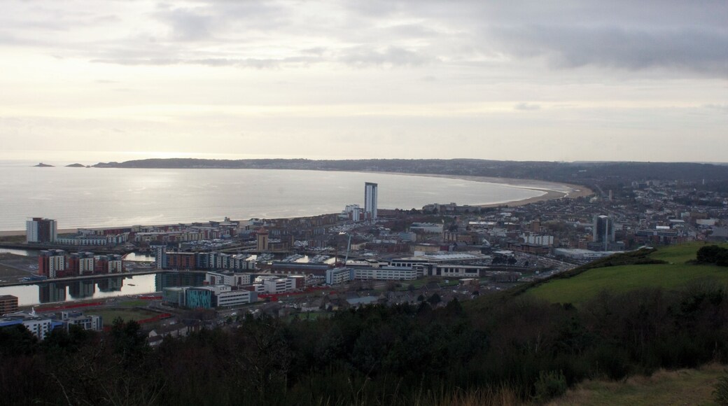Swansea as viewed from Kilvey Hill