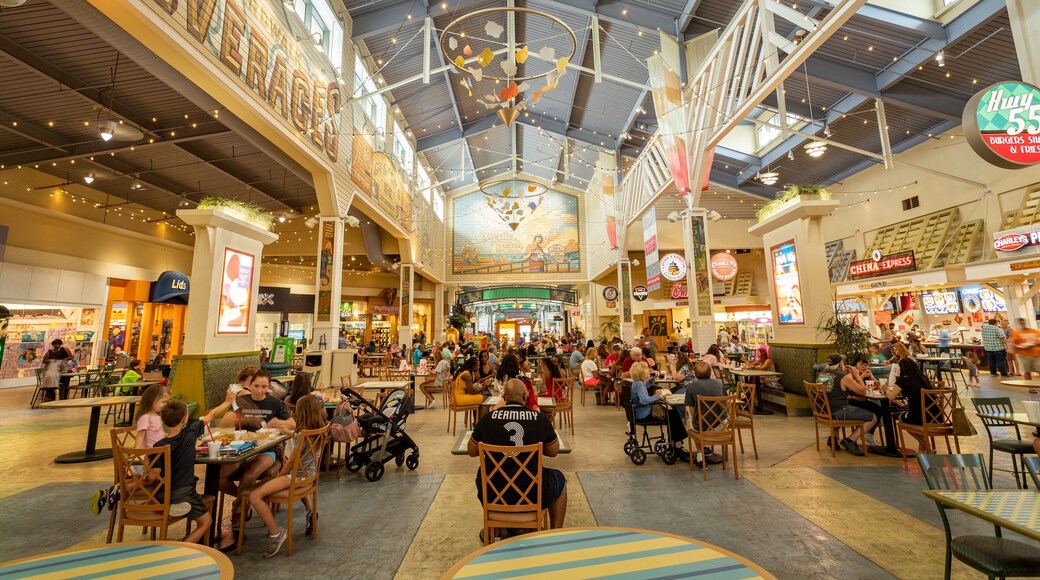 Coastal Grand Mall featuring shopping and interior views as well as a large group of people