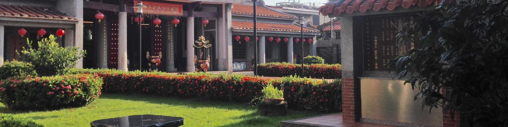 六堆忠義祠與江昶榮紀念碑