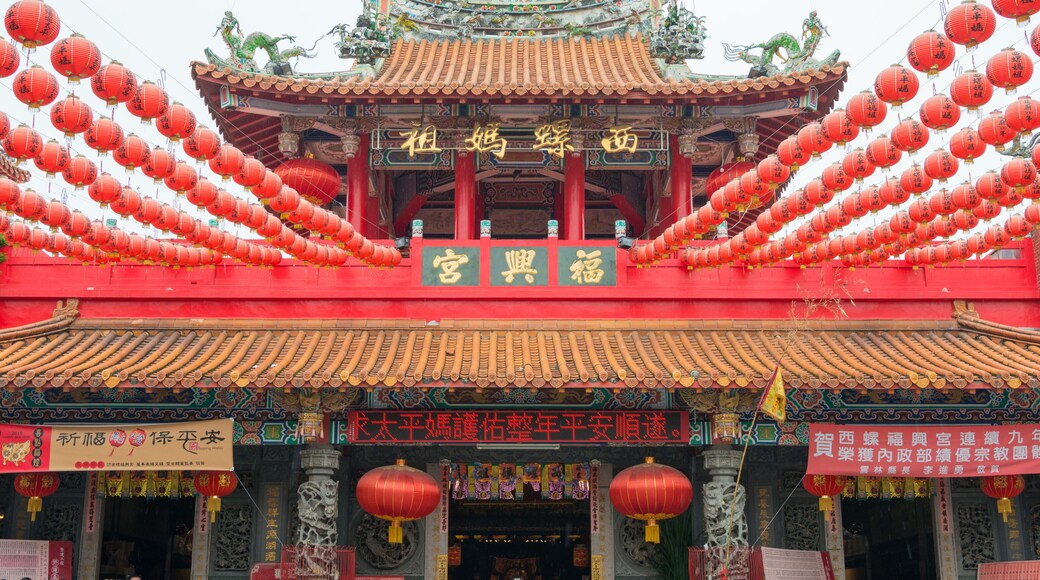 Xiluo Fuxing Temple in Xiluo, Yunlin, Taiwan. The temple was originally built in 1717.