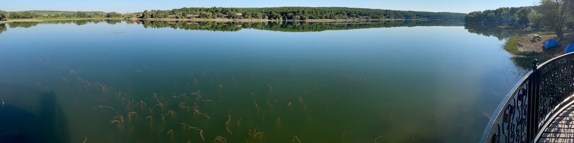 Musaozu lake in the Eskisehir Turkey on Porsuk river in the morning