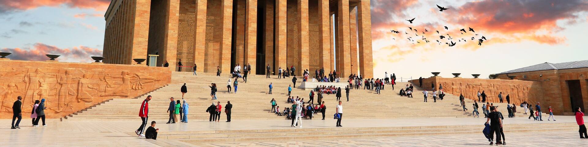 Ankara Anitkabir is the mausoleum of the founder of Turkish Republic, Mustafa Kemal Ataturk.