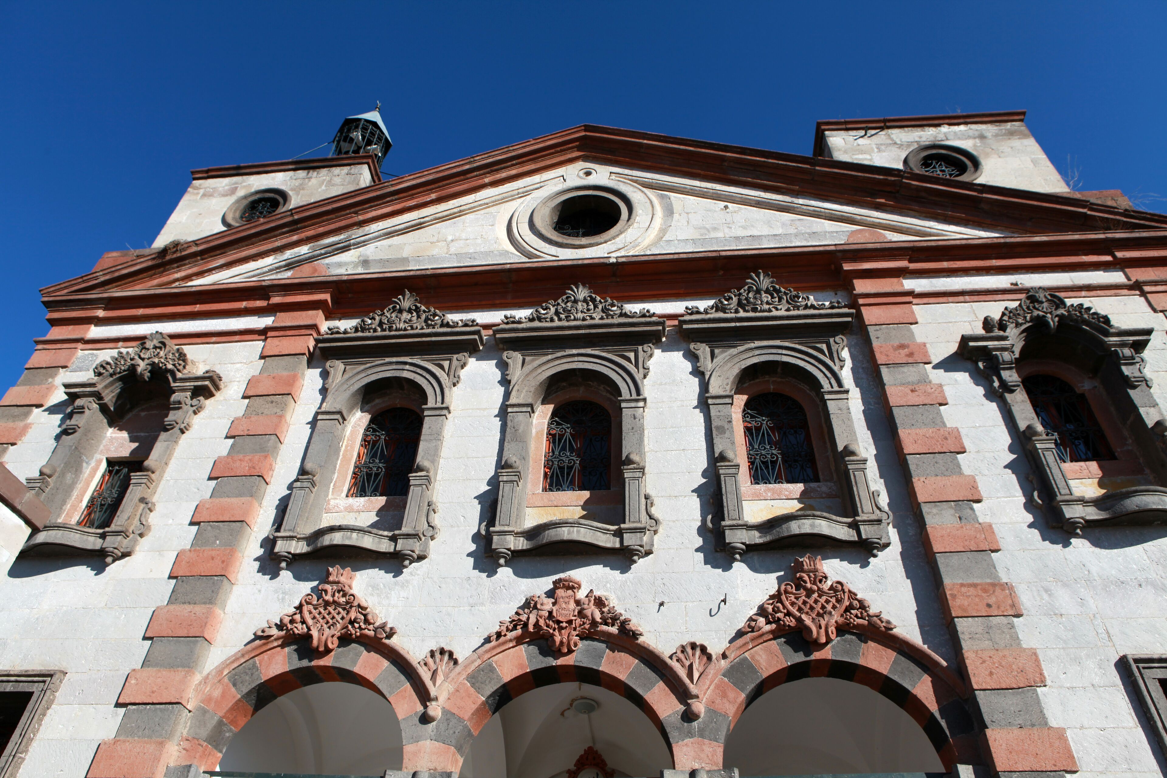 Old Greek Church and New Mosque in Talas, Kayseri.