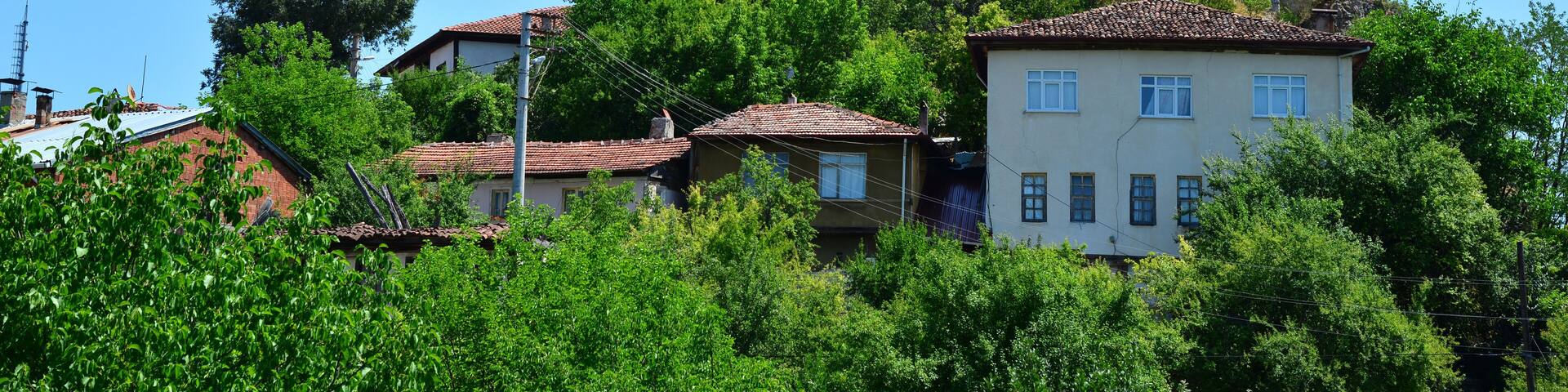 A view from the historic Arac Castle in Arac, Kastamonu, Turkey