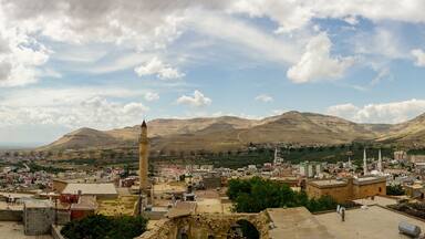 9 May 2022 Derik Mardin Turkey. Derik cityscape on a sunny day