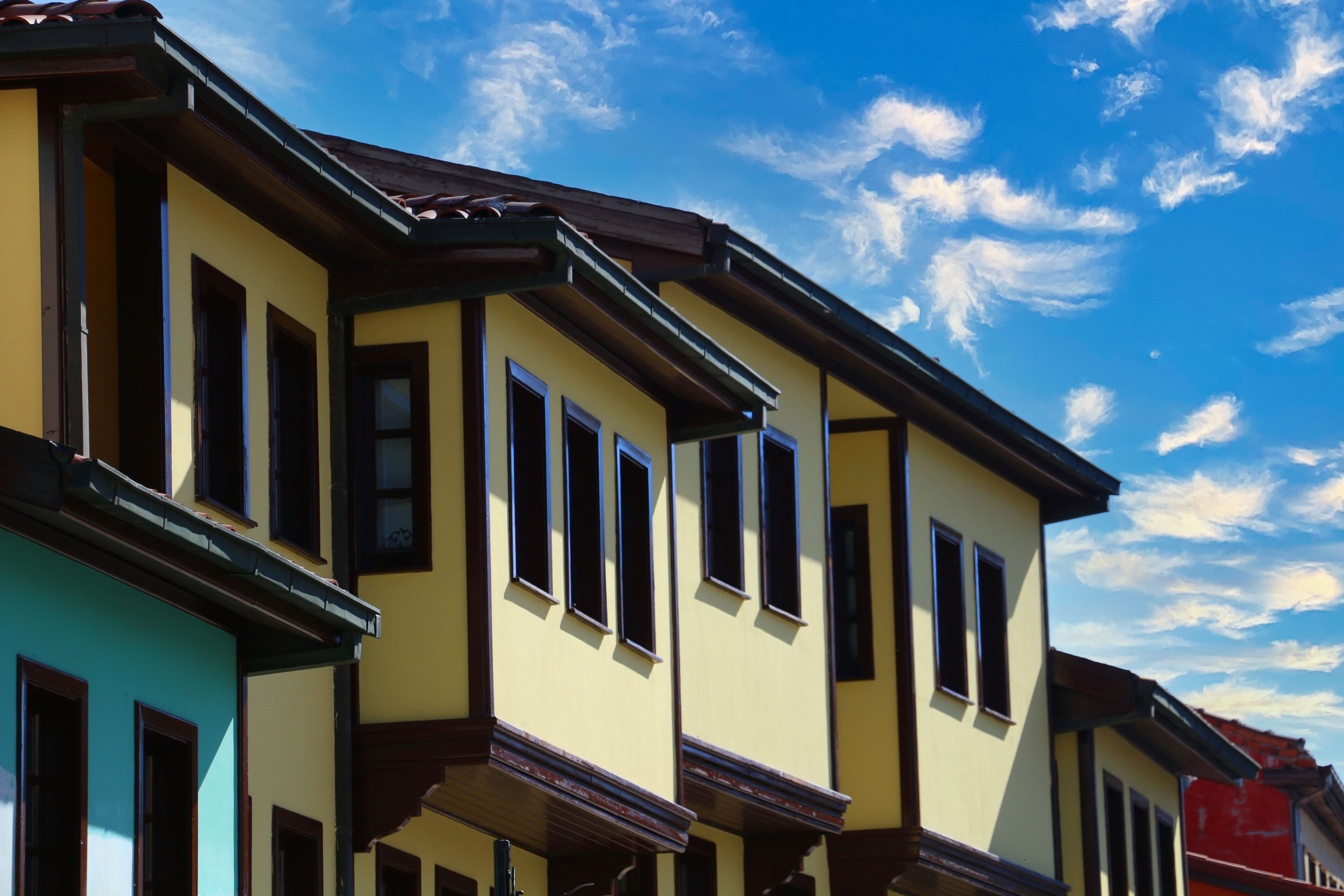 Historical Ottoman Houses and a street in Odunpazarı Eskişehir