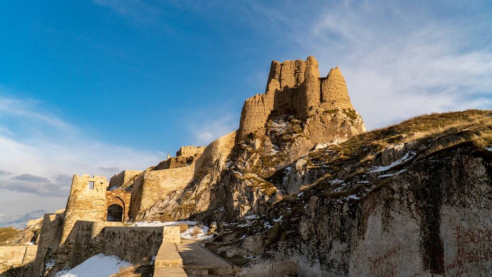 Ancient castle of Van in Turkey, known also as Tushba Castle