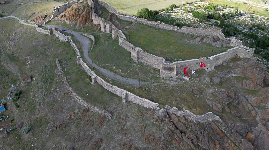 A view from Hasan Castle in Pasinler, Erzurum, Turkey