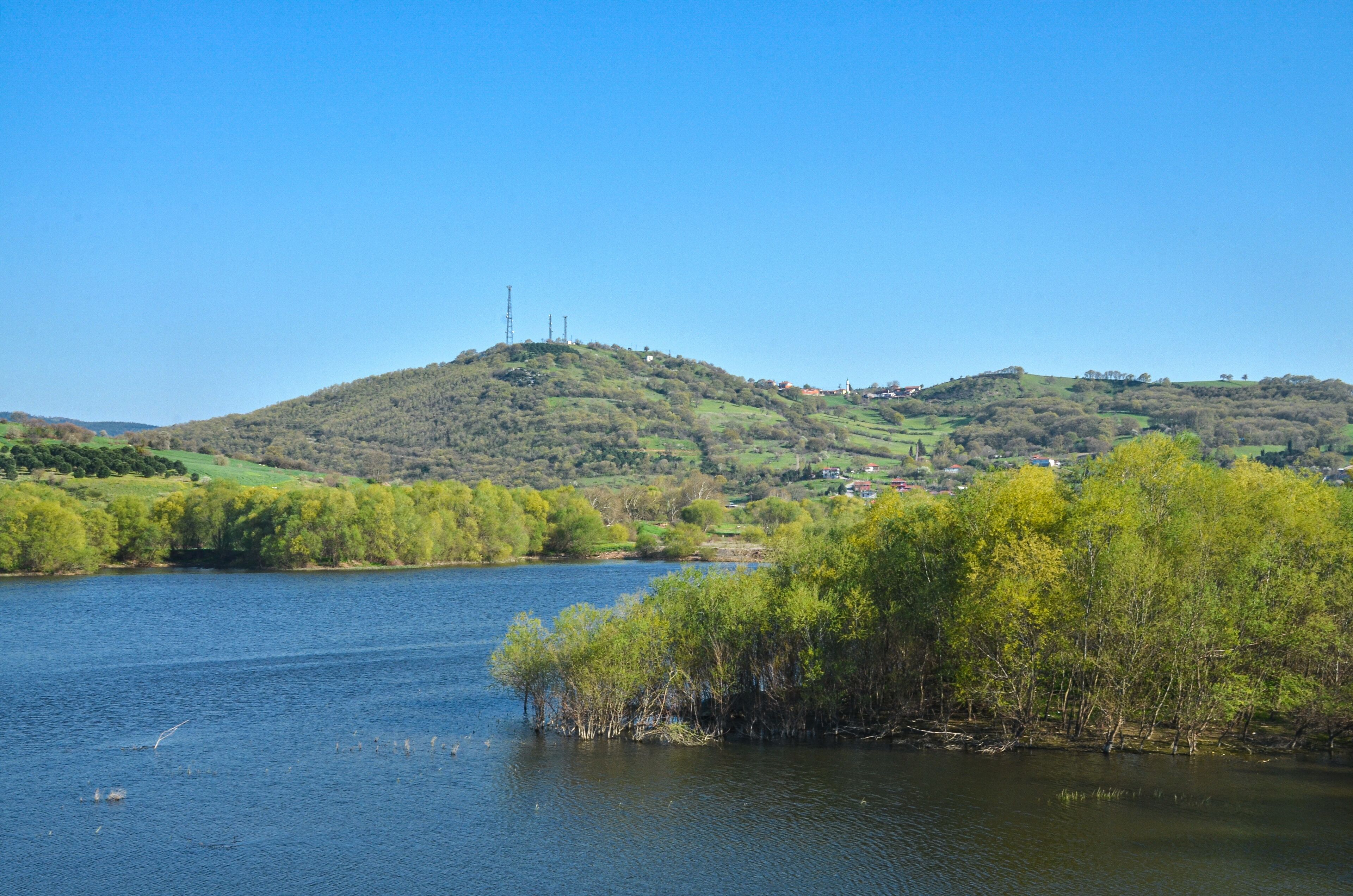 banks of Susurluk (Simav) river in spring near Sultancayiri (Balikesir province, Turkey)
