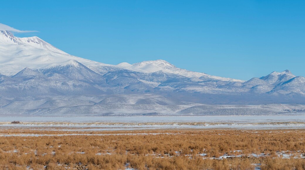 Erciyes Mountain view in Kayseri Province of Turkey
