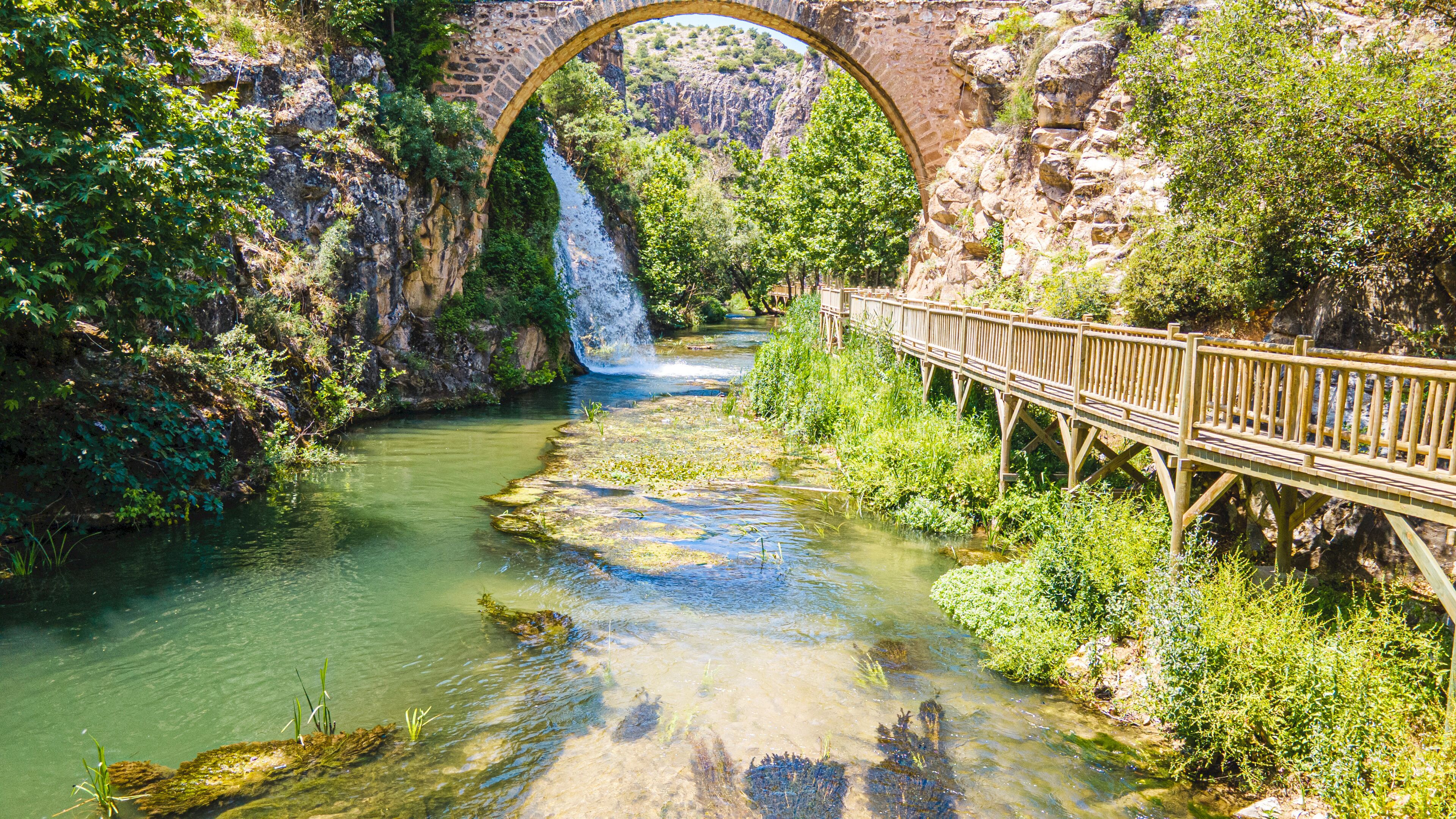 Clandras Köprüsü  is an ancient bridge in Turkey, the one arch bridge was constructed during the Phrygian era of Anatolia. Arch structures were introduced during  the Roman period in Uşak.