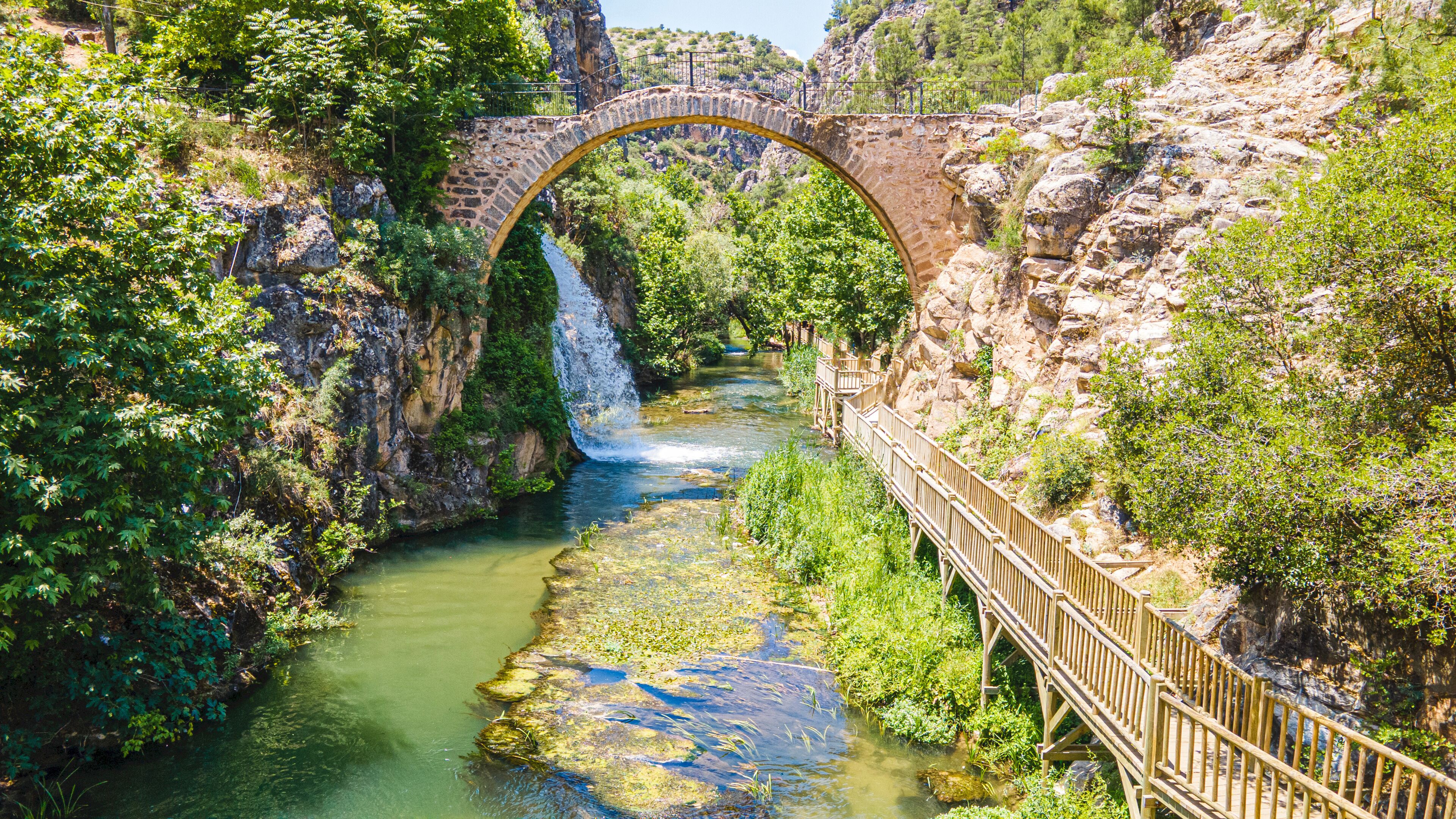 Clandras Köprüsü  is an ancient bridge in Turkey, the one arch bridge was constructed during the Phrygian era of Anatolia. Arch structures were introduced during  the Roman period in Uşak.