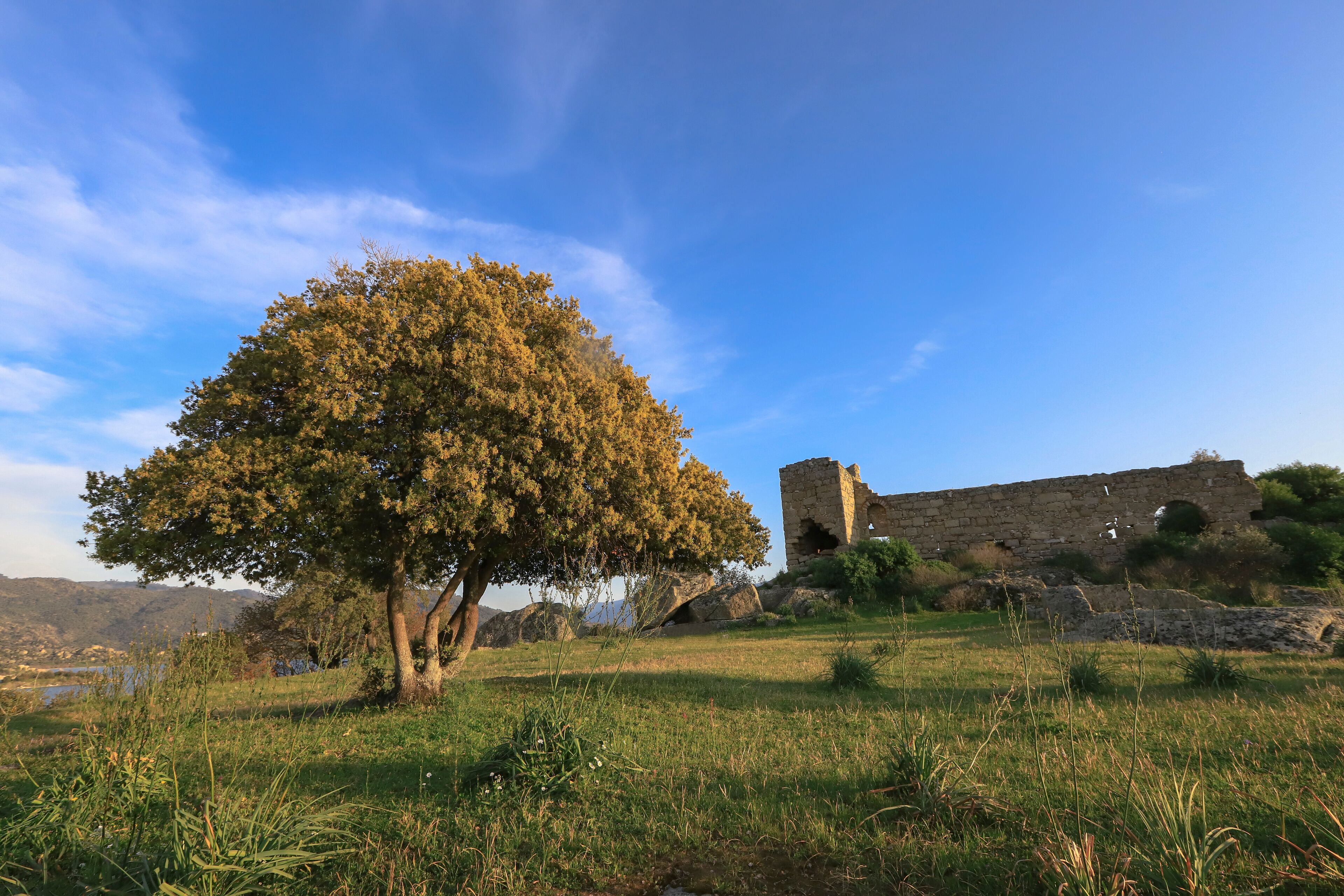 Turkey - Mugla - Milas - Lake Bafa is a shallow freshwater lake nestled in the Menteşe Mountains in the southeastern part of the Büyük Menderes River delta.