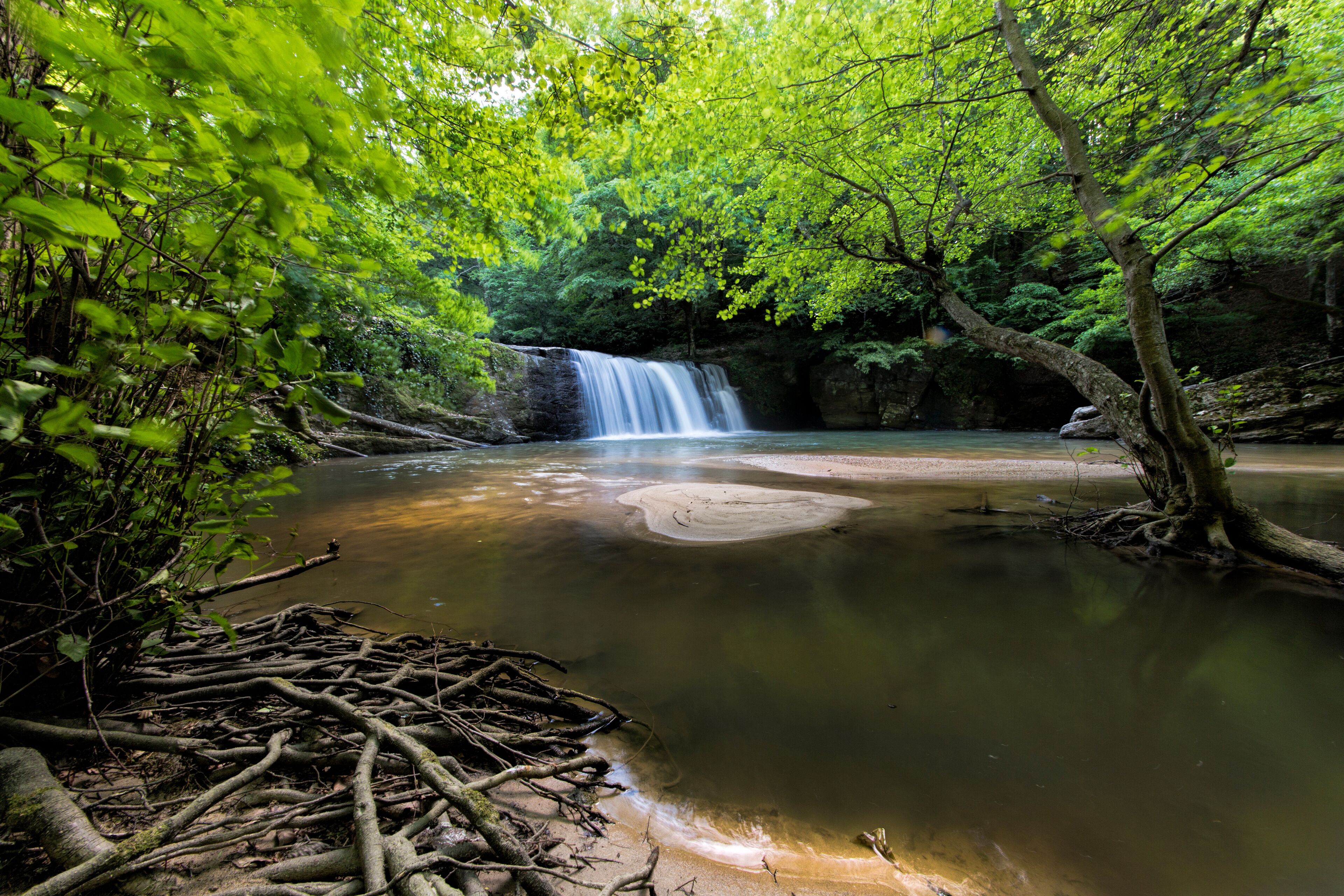 Kemalpaşa Suuçtu Waterfalls beautiful landscape Bursa, Turkey 
