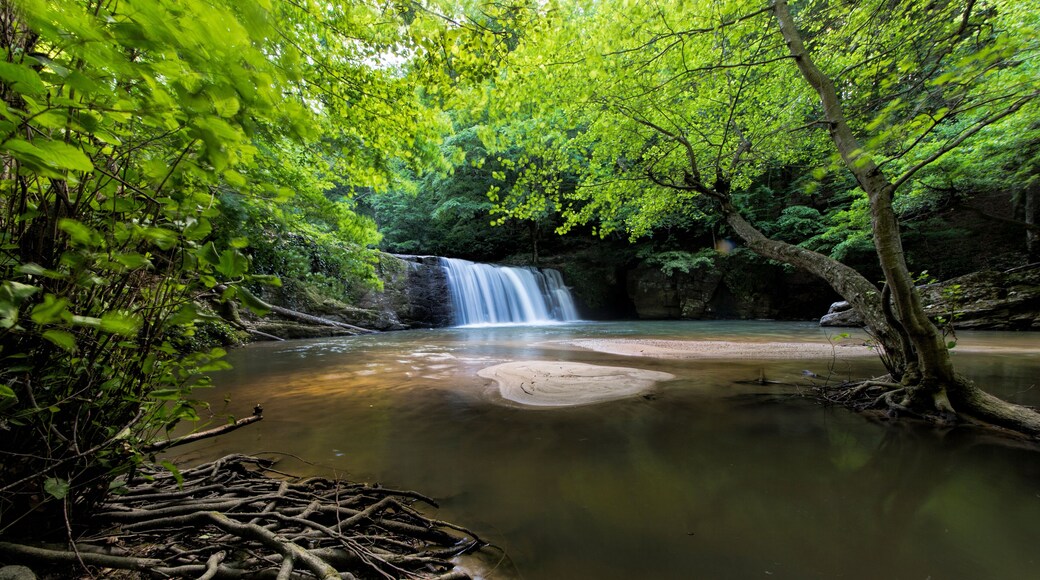Kemalpaşa Suuçtu Waterfalls beautiful landscape Bursa, Turkey