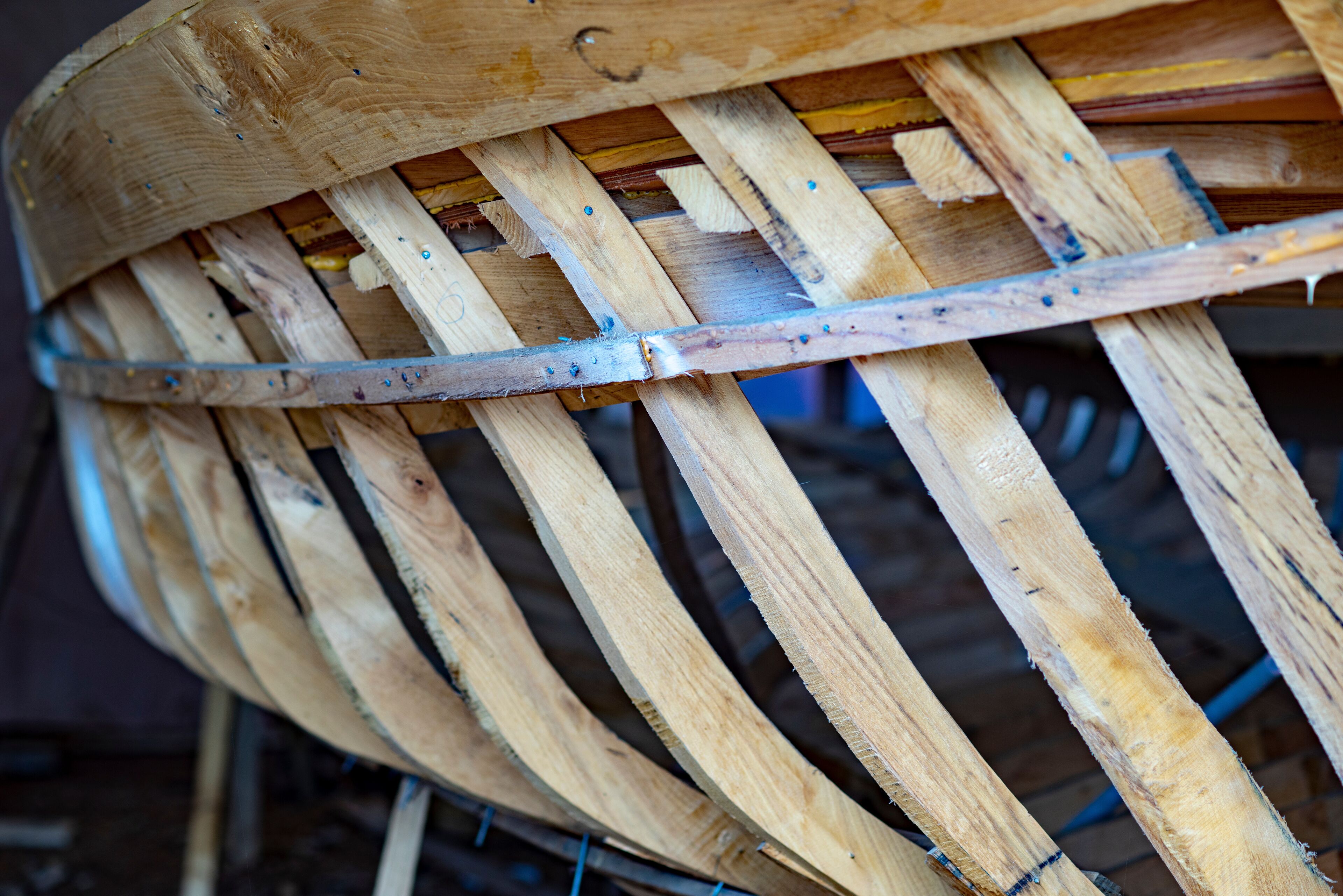 Wooden boat skeletons in the Western Black Sea. bartın province kurucaşile district