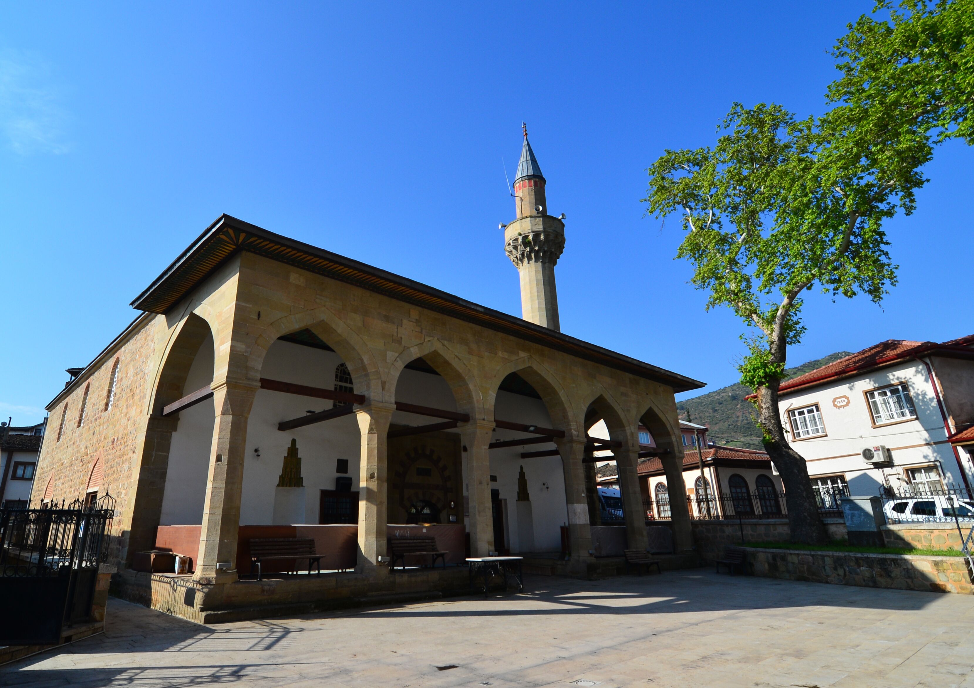 Rustem Pasha Mosque, located in Osmaneli, Turkey, was built in the 16th century.