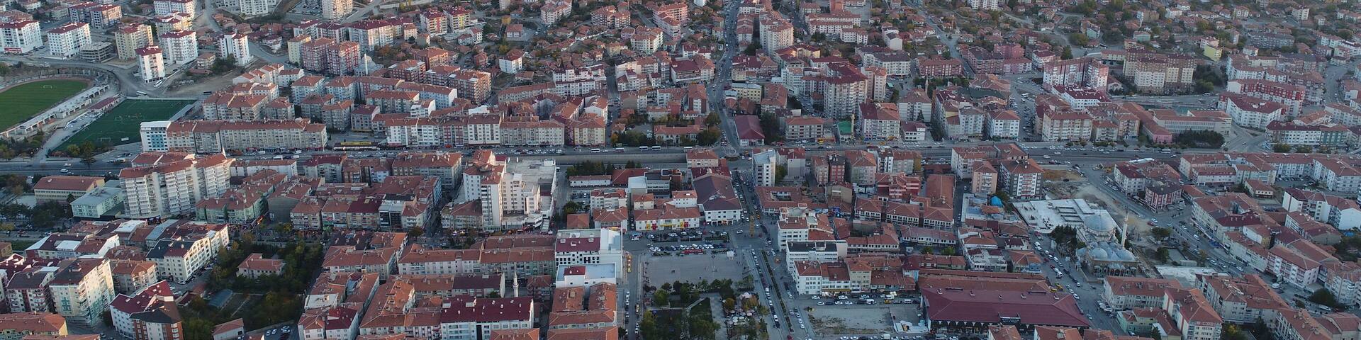 Aerial view of Yozgat City in Turkey