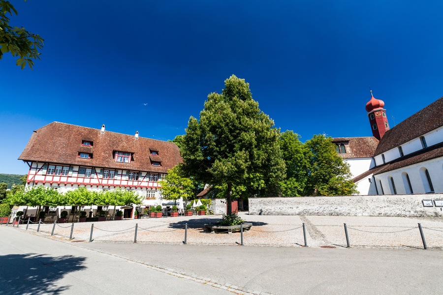 Exterior views of the Cloister of Wettingen