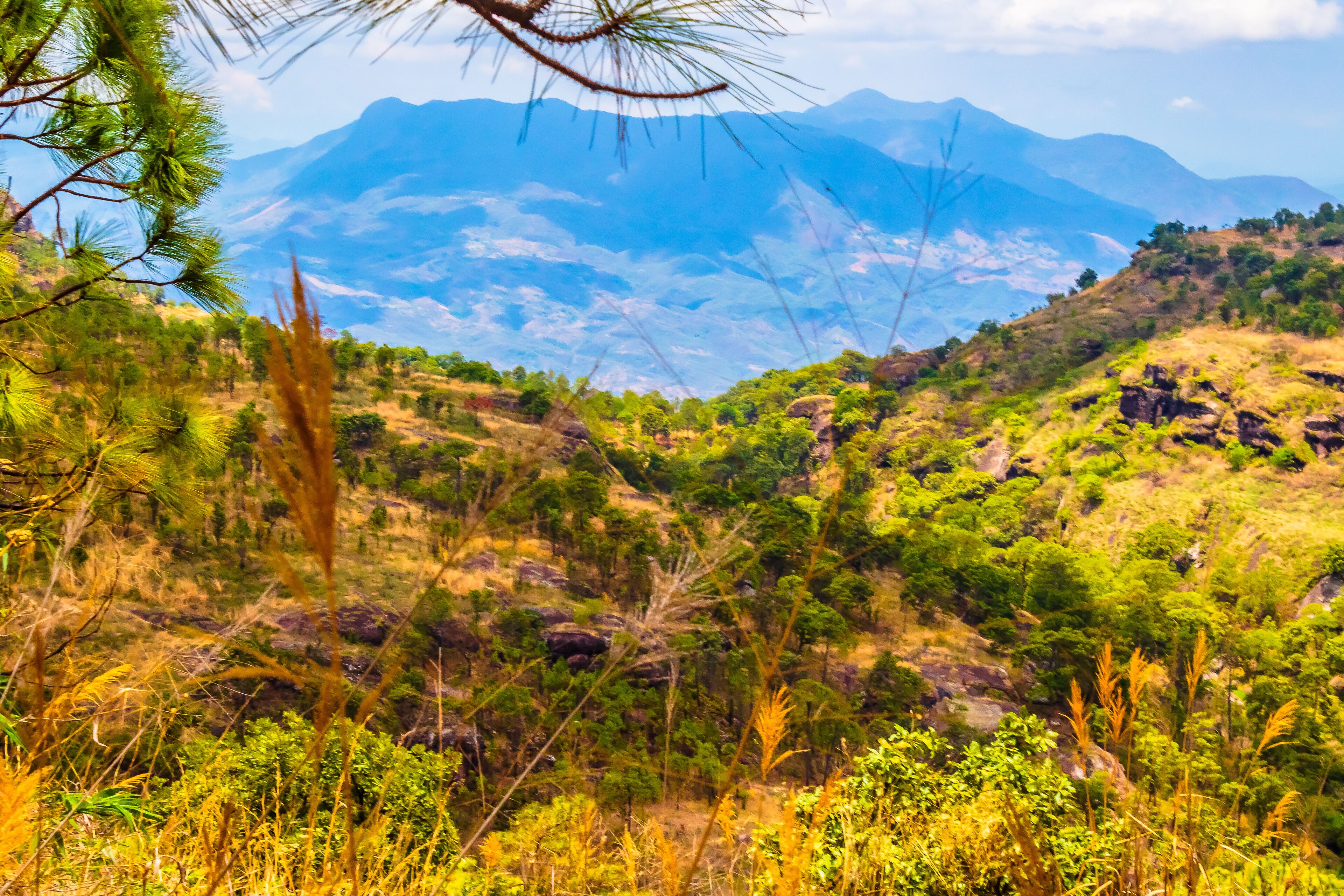 Mountains in the Sierra de Nanchititla in Tejupilco state of Mexico