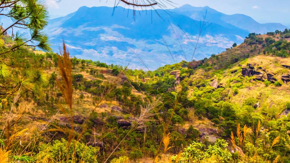 Mountains in the Sierra de Nanchititla in Tejupilco state of Mexico