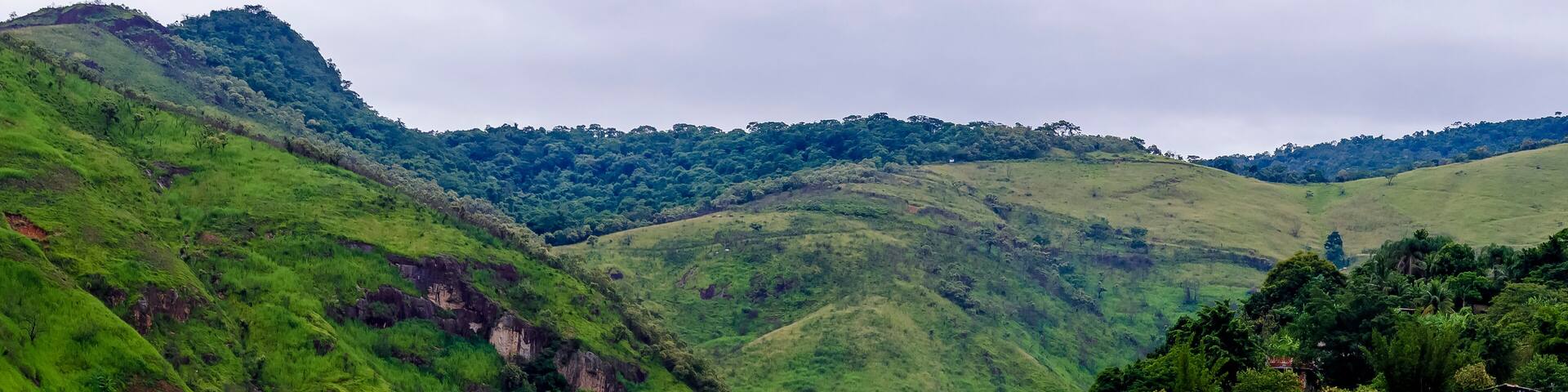 landscape with mountains, Nova Iguaçu, Rio de Janeiro - Brazil