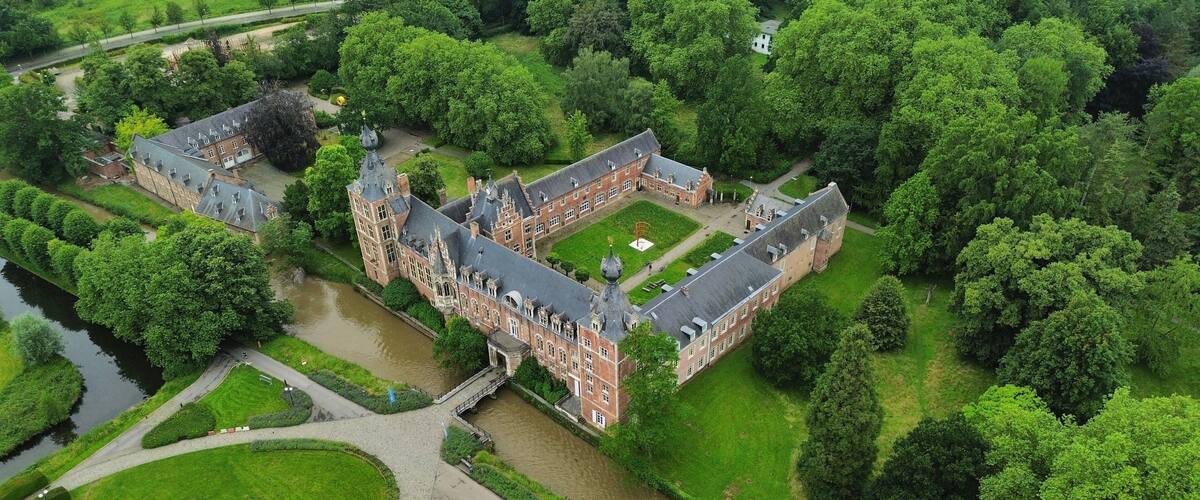 drone photo Arenberg castle Belgium europe