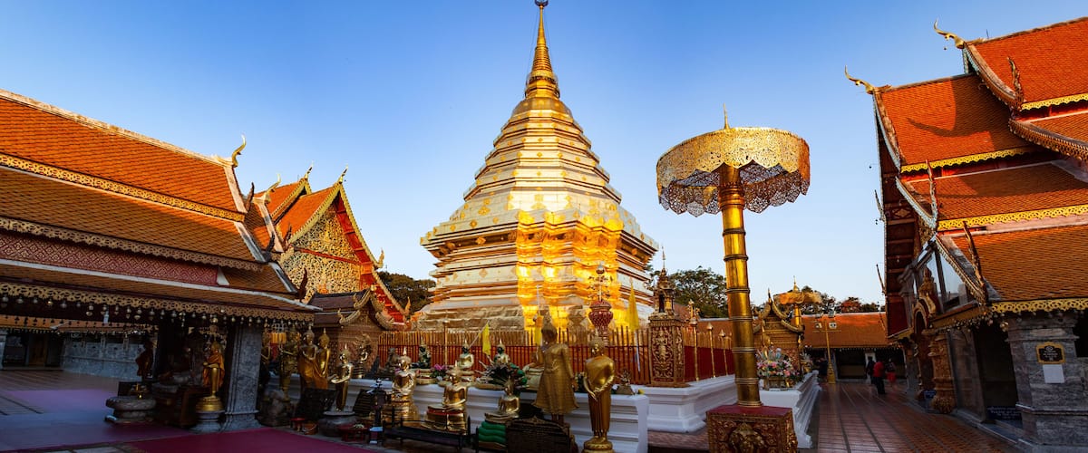 wat Phra That Doi Suthep Buddhist temple in Chiang Mai, Thailand