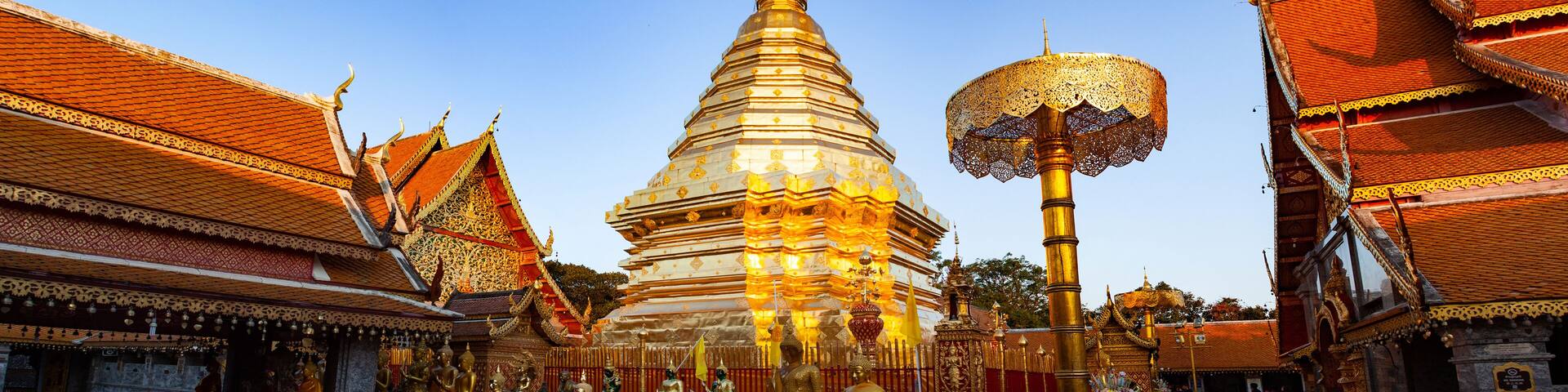 wat Phra That Doi Suthep Buddhist temple in Chiang Mai, Thailand