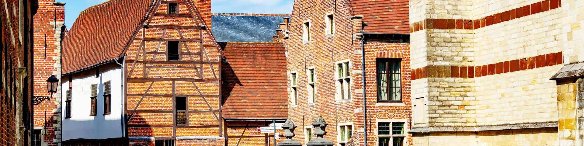 Historical architecture of Great Beguinage of Leuven, Belgium