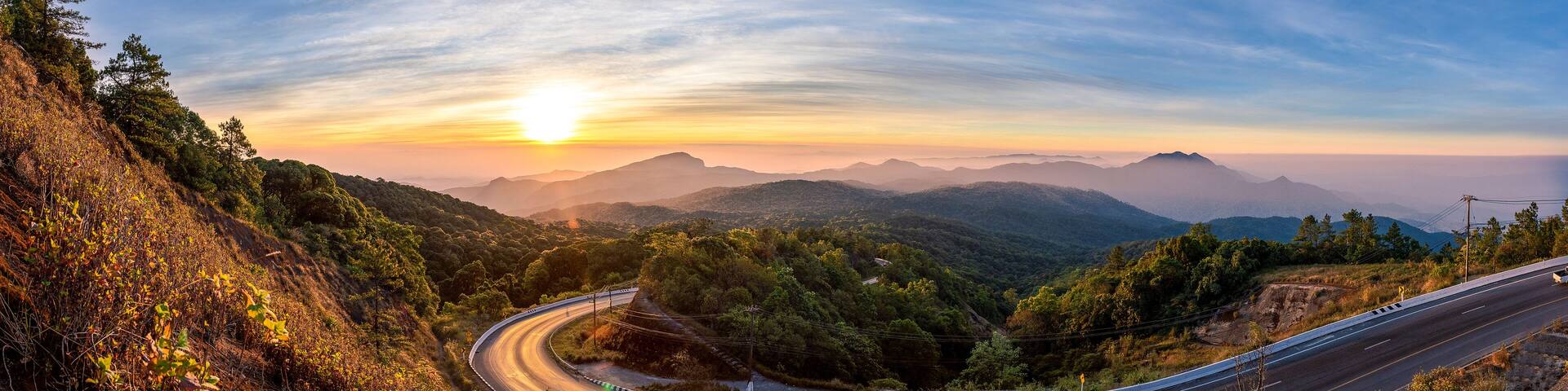 Beautiful road, Inthanon, Chiang Mai, Thailand