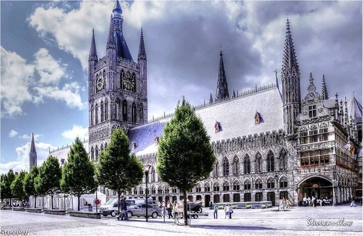 The Cloth Hall of Ypres 
Pulverized during the Great War and restored to its former beauty

Photo By iphone/Lr