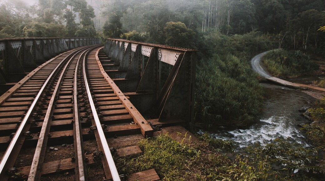Corupá, Santa Catarina, Brasil: Ponte Férrea sonre Rio Vermelho