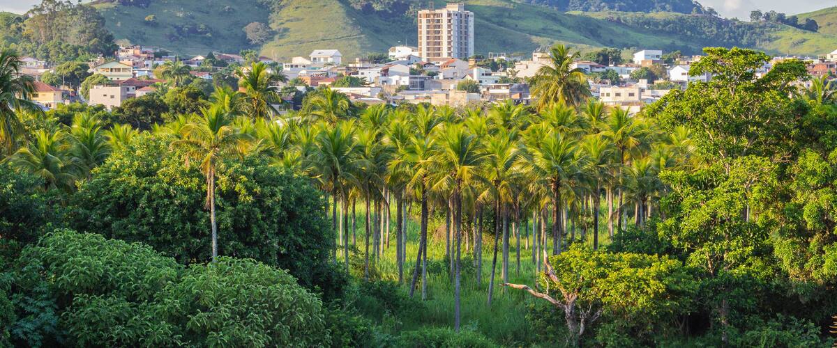 View of the city of Itaperuna, located in the northwest of Rio de Janeiro, Brazil. Known for its dry and warm climate, with beautiful sunsets.
