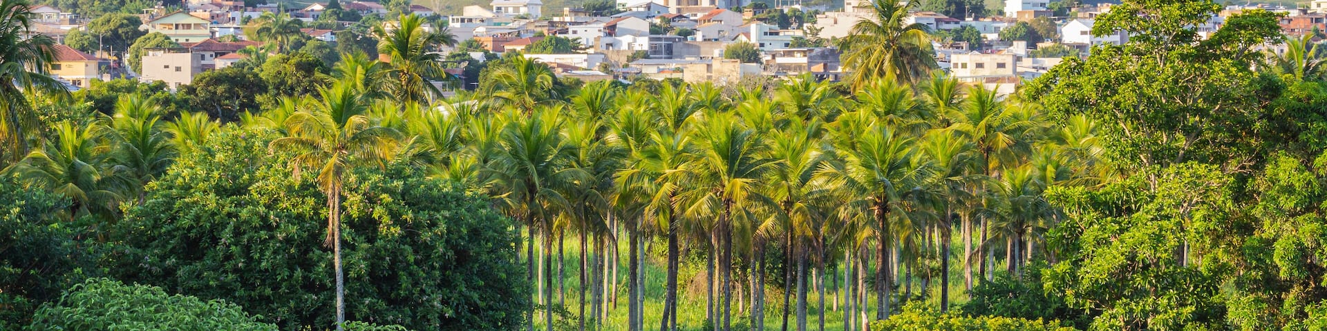 View of the city of Itaperuna, located in the northwest of Rio de Janeiro, Brazil. Known for its dry and warm climate, with beautiful sunsets.