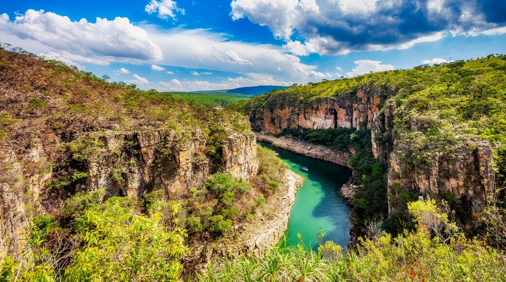 Beautiful view of Furnas canyons, Capiltolio - Minas Gerais, Brazil