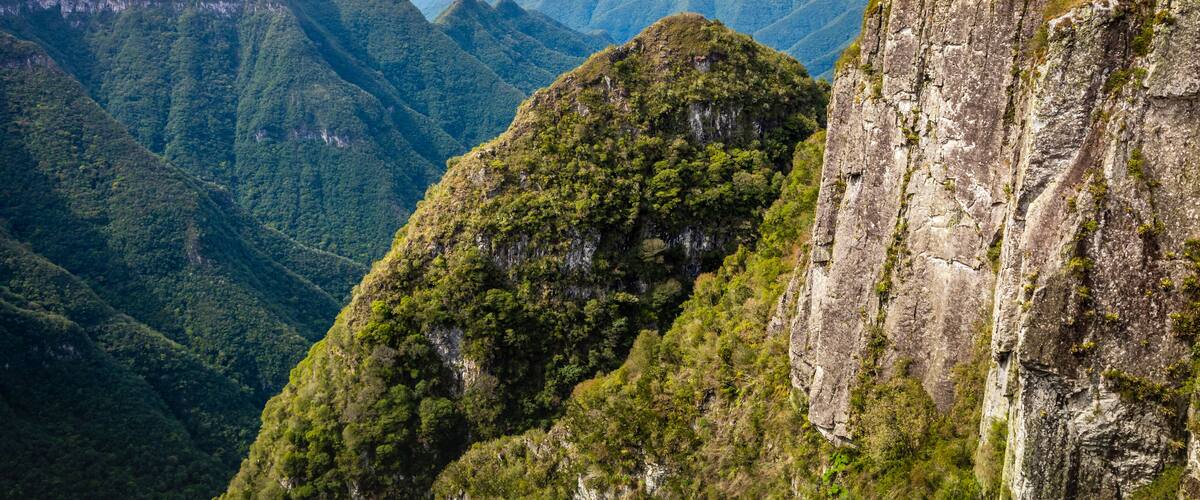 Canyon Montenegro at sunset - Rio Grande do Sul, southern Brazil