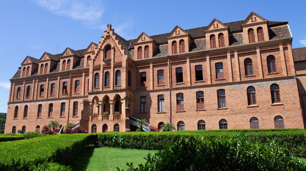 Beautiful view of the Seminario Sagrado Coracao de Jesus in Corupa, Brazil on a lovely day