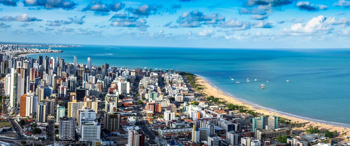 Cities of Brazil - Skyline of João Pessoa, Paraíba state's capital.