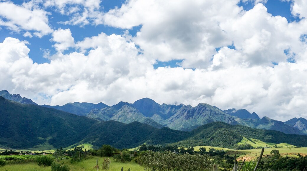 Beautiful mountain view in Sao Paulo's countryside, city of Lavrinhas. Serra da Mantiqueira. Brazil