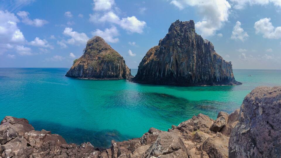 Beautiful and surreal brazilian landscape in island of Fernando de Noronha