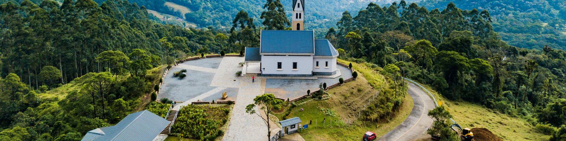 Chiesetta Alpina - Jaraguá do Sul - Church on the mountain and viewpoint of the city of Jaraguá do Sul SC