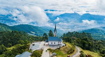 Chiesetta Alpina - Jaraguá do Sul - Church on the mountain and viewpoint of the city of Jaraguá do Sul SC