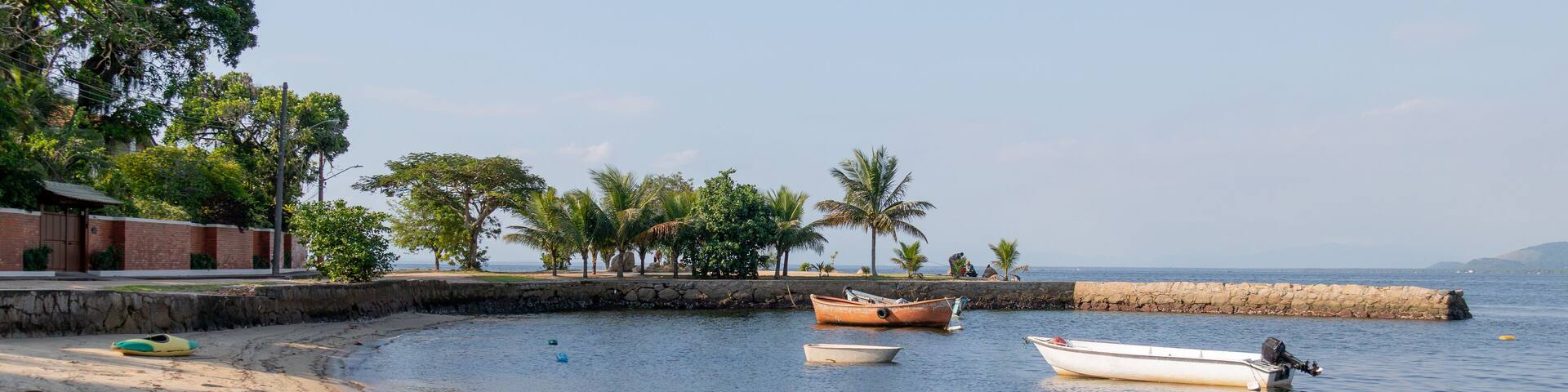 Ribeira beach in the Paqueta island neighborhood of Rio de Janeiro.